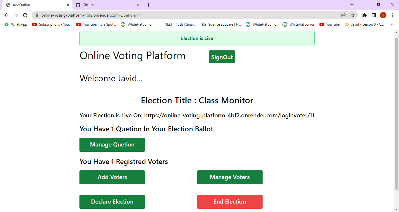 GitHub - JavidSumra/Online-Voting-System