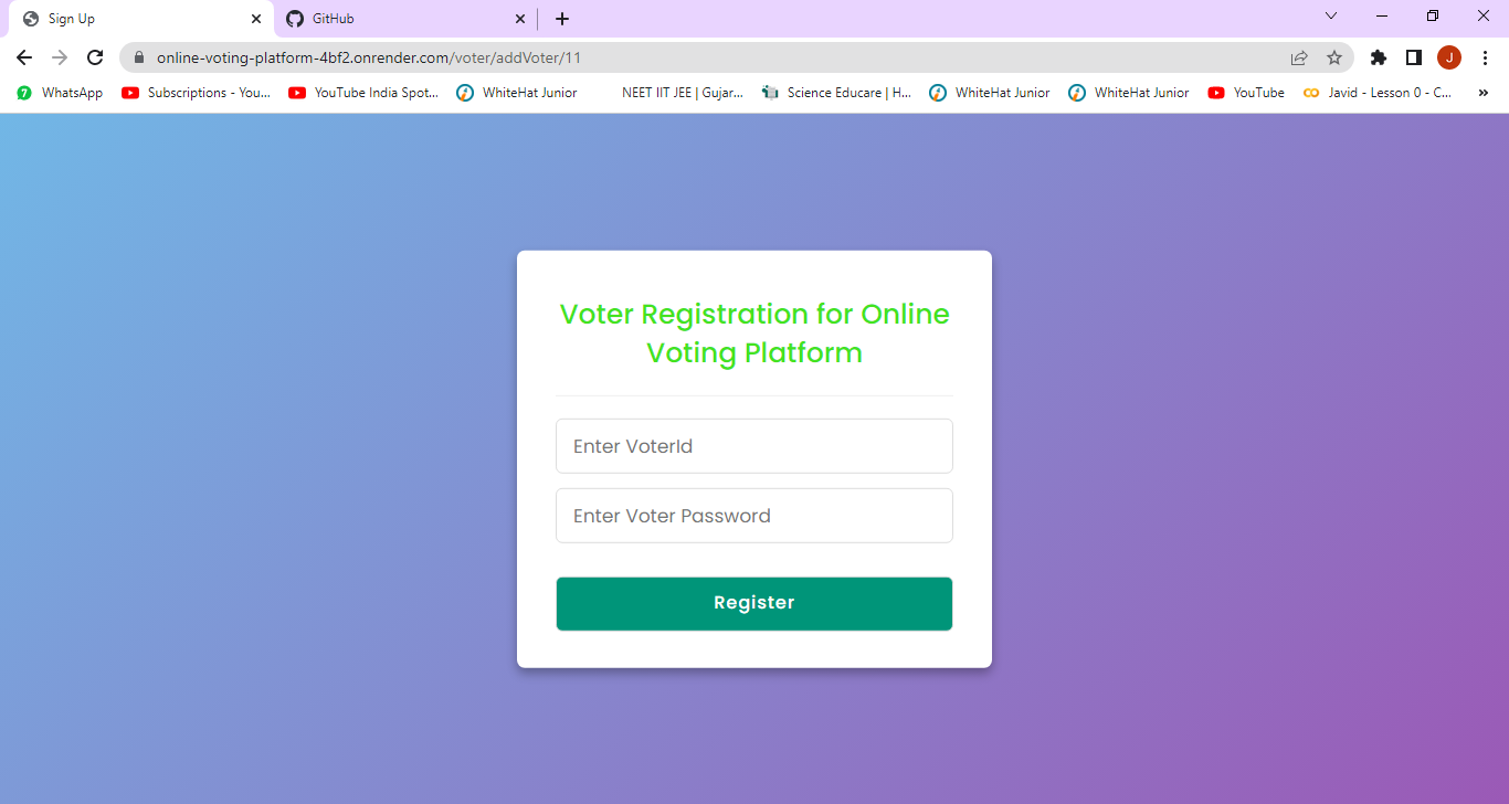 GitHub - JavidSumra/Online-Voting-System
