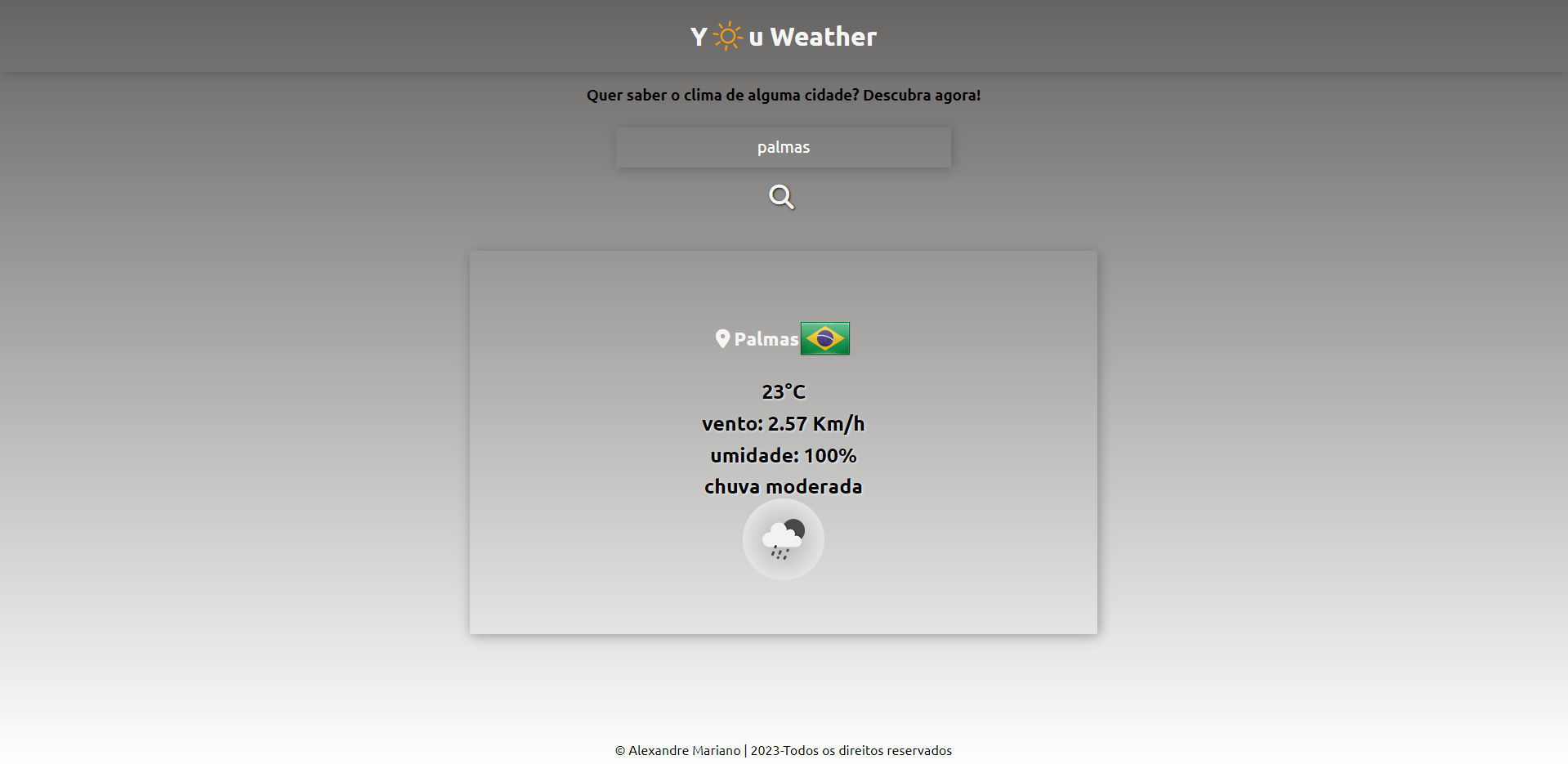 GitHub - alexandreSouza31/weather-tool: tool that shows the weather ...