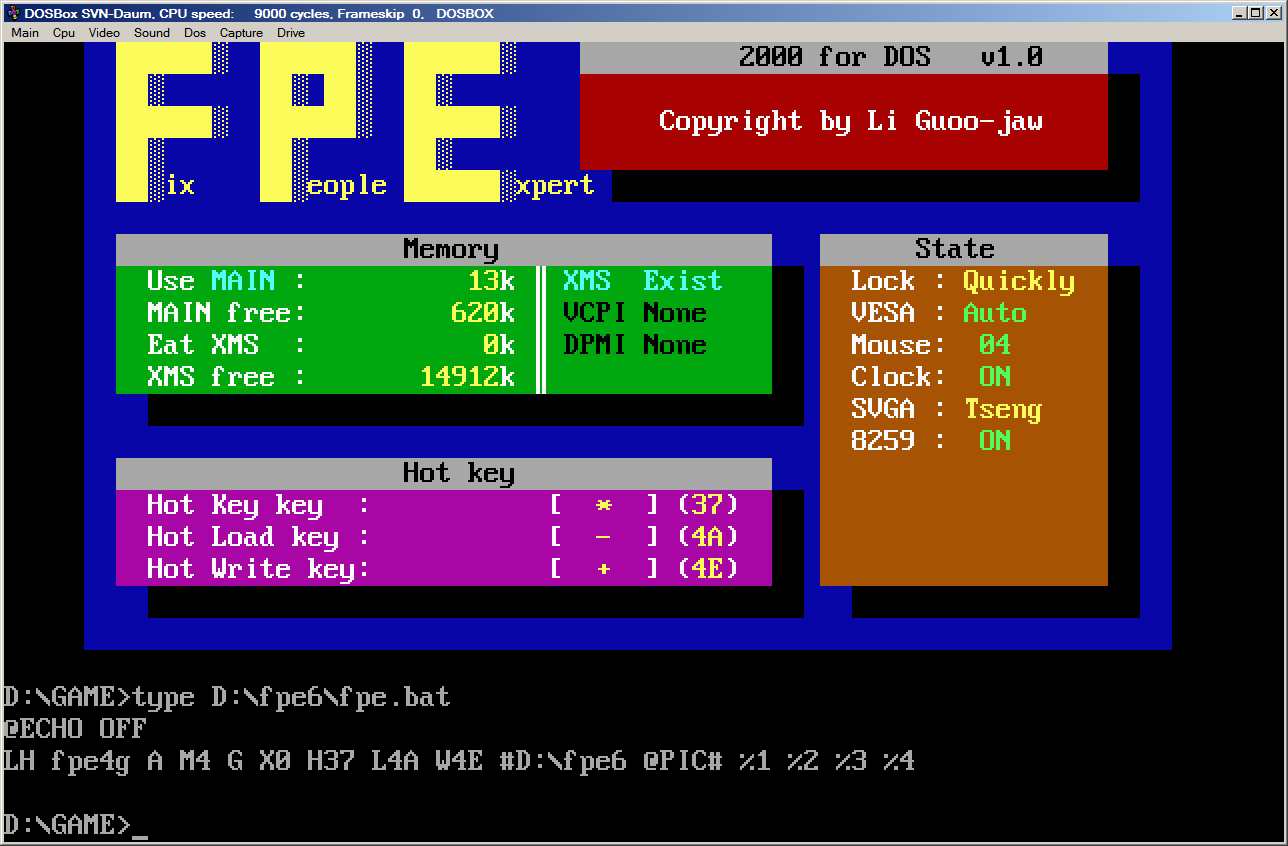 Inf. error displaying when calling a program via batch file with ...