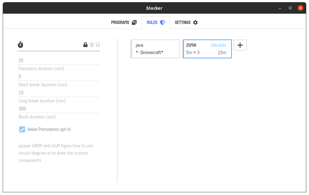 GitHub - milselarch/blocker: Desktop productivity electron-vue app with ...