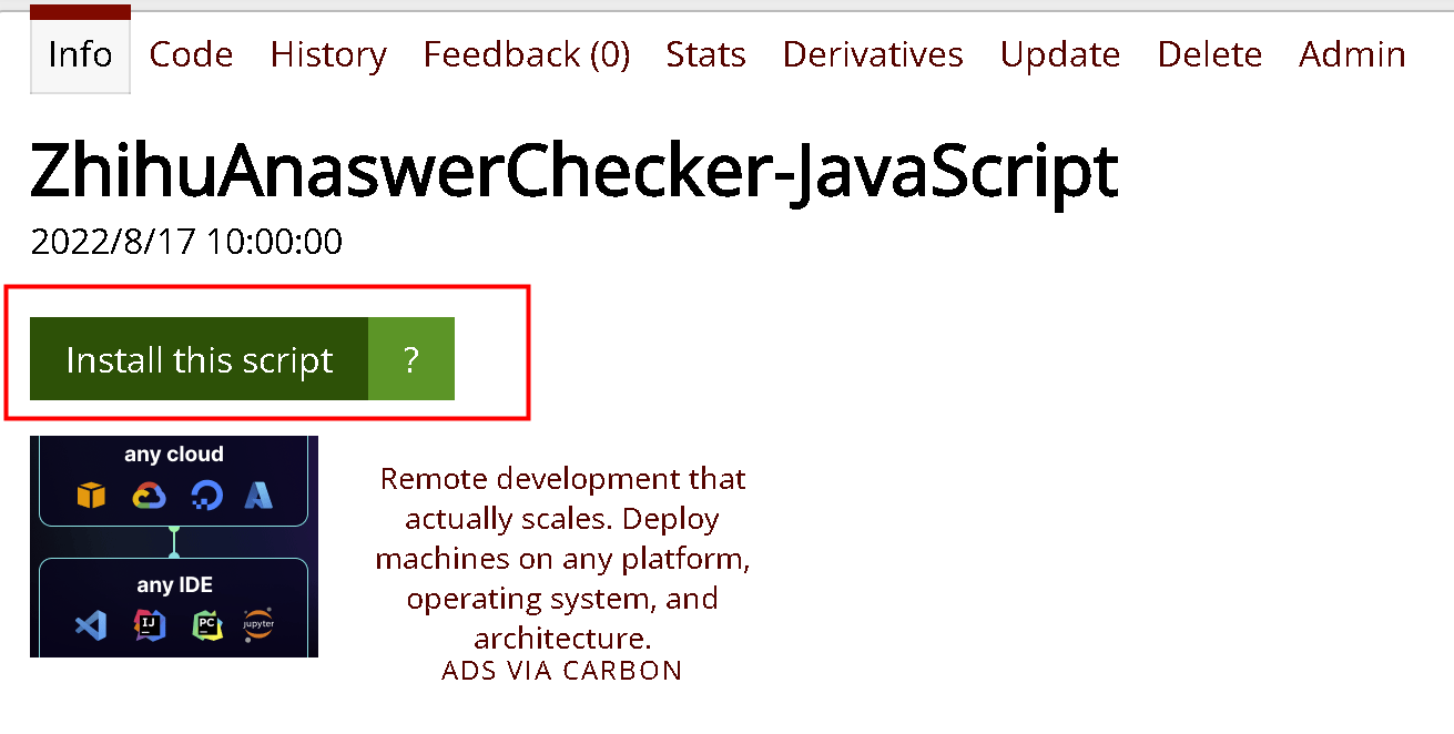 GitHub - ninini1990/ZhihuAnswerChecker-JavaScript: 知乎用户用于检查 “回答” 被屏蔽情况的 ...