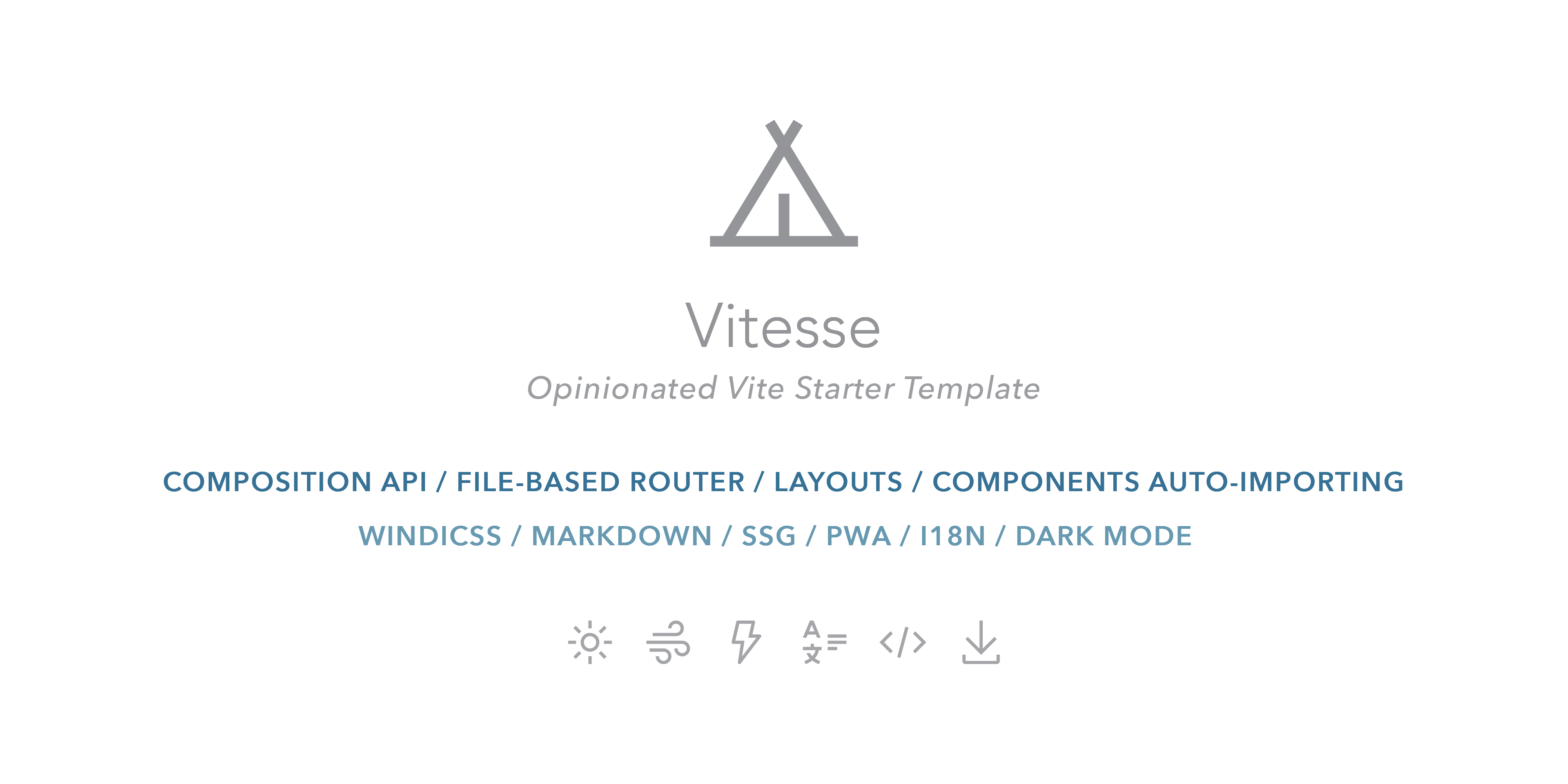 Vitesse - Opinionated Vite starter template with rigorous linting