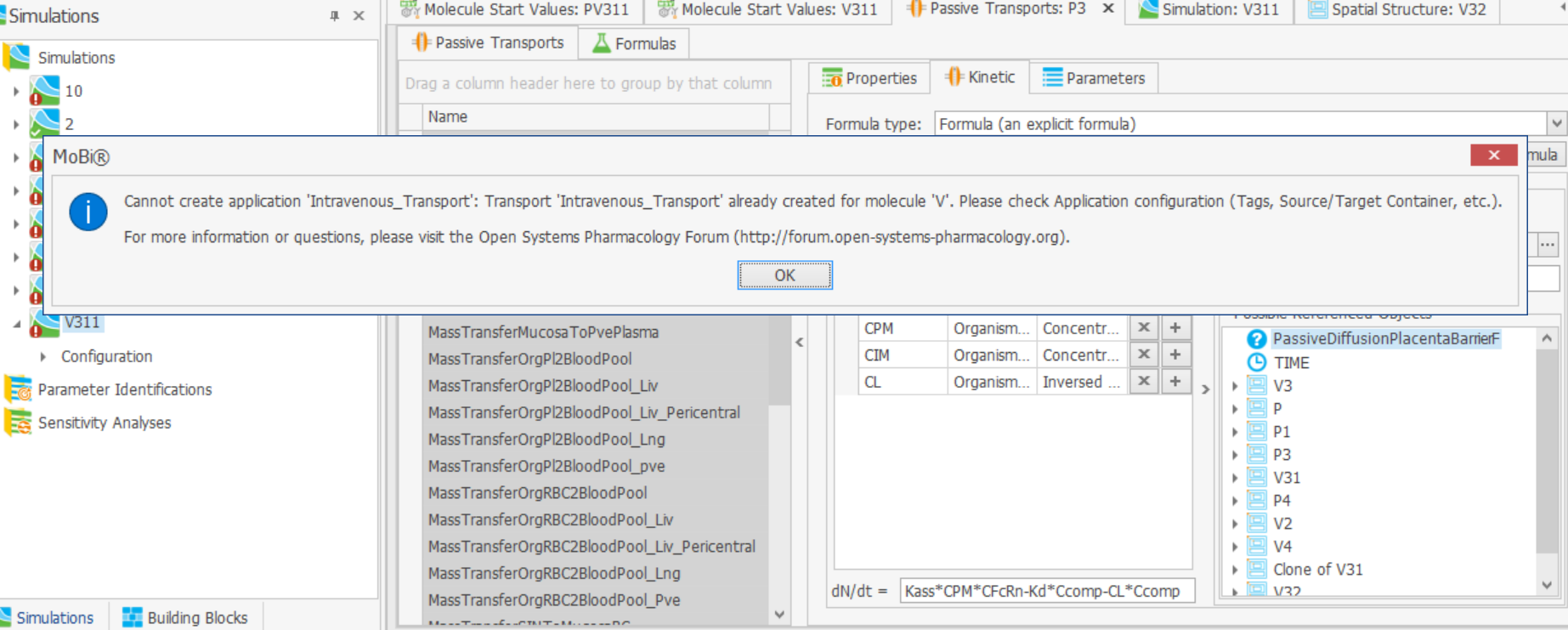 Define partition coefficient (int/pls) when adding a new compartment