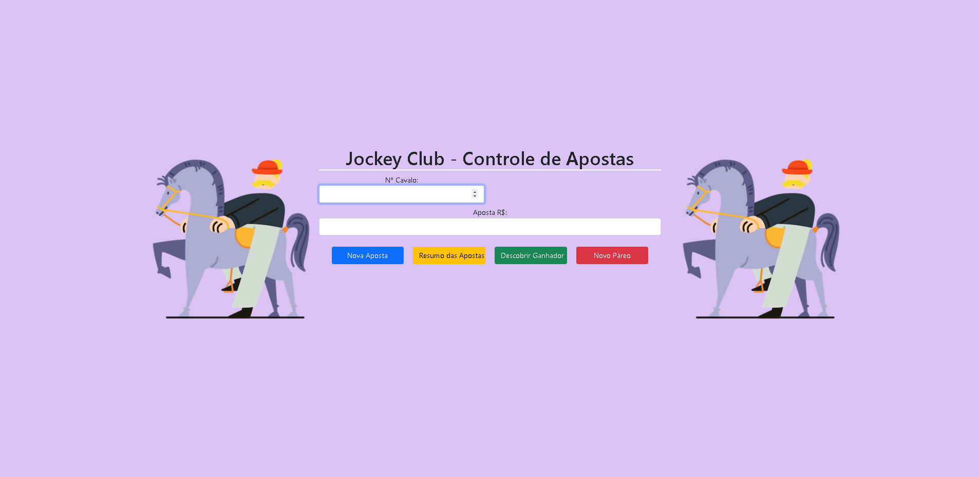 GitHub - ivanlima096/jockey-bets: HTML, CSS e JS site para controlar ...