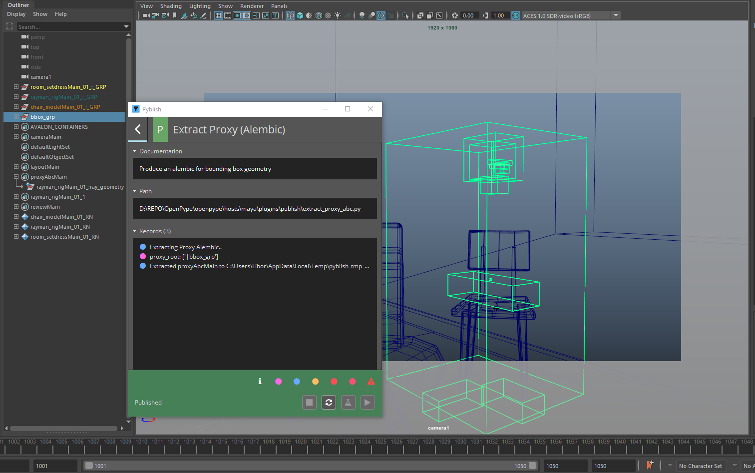 Maya create and publish bounding box geometry by moonyuet · Pull