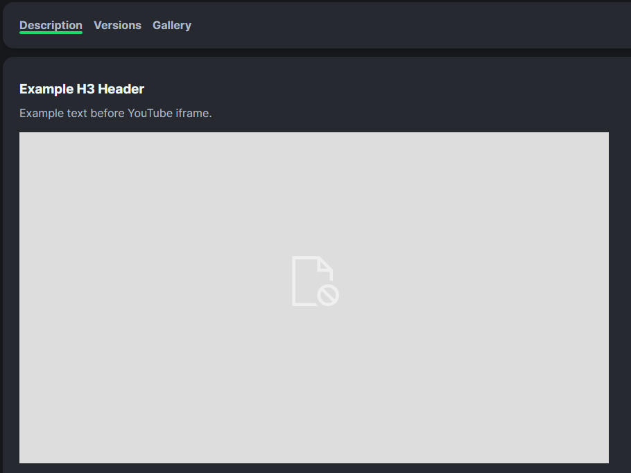 YouTube iframe content shows as blocked when using "nocookie" in the