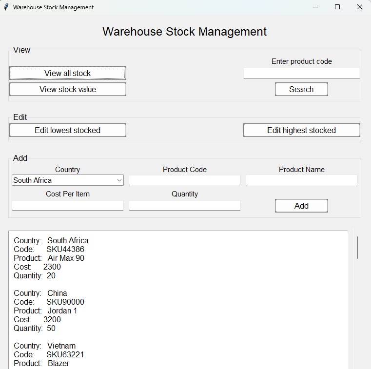 GitHub - gabi-talbot/Warehouse-Management-GUI