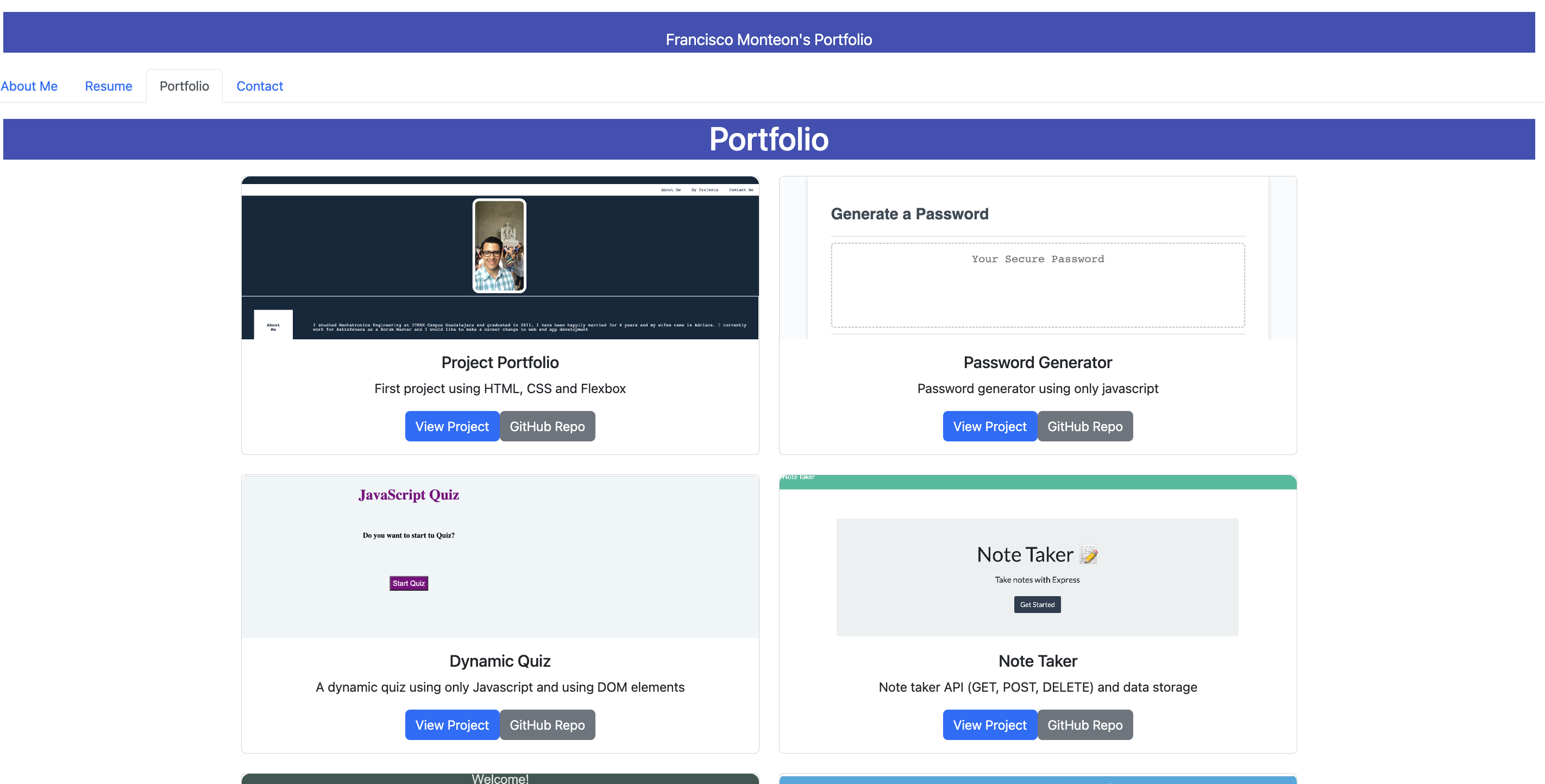 GitHub - MonteonFrank/portfolio-using-react: project portfolio using react