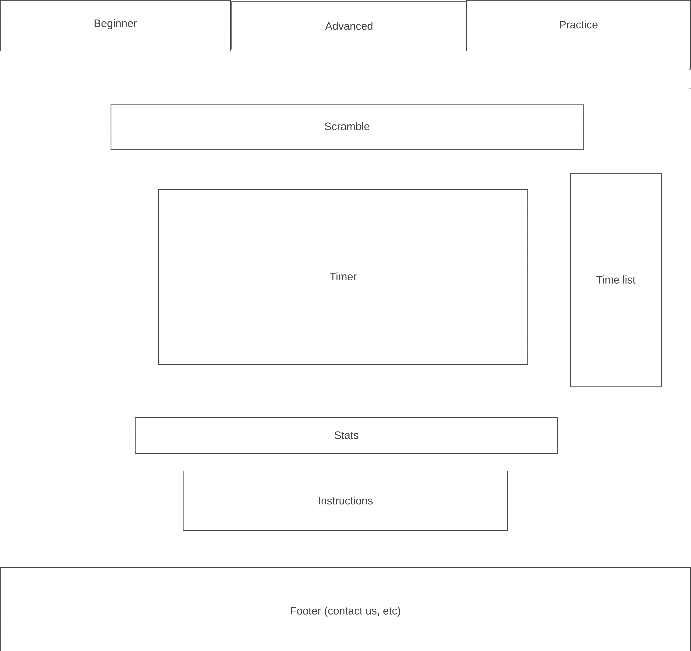 Timer Wireframe