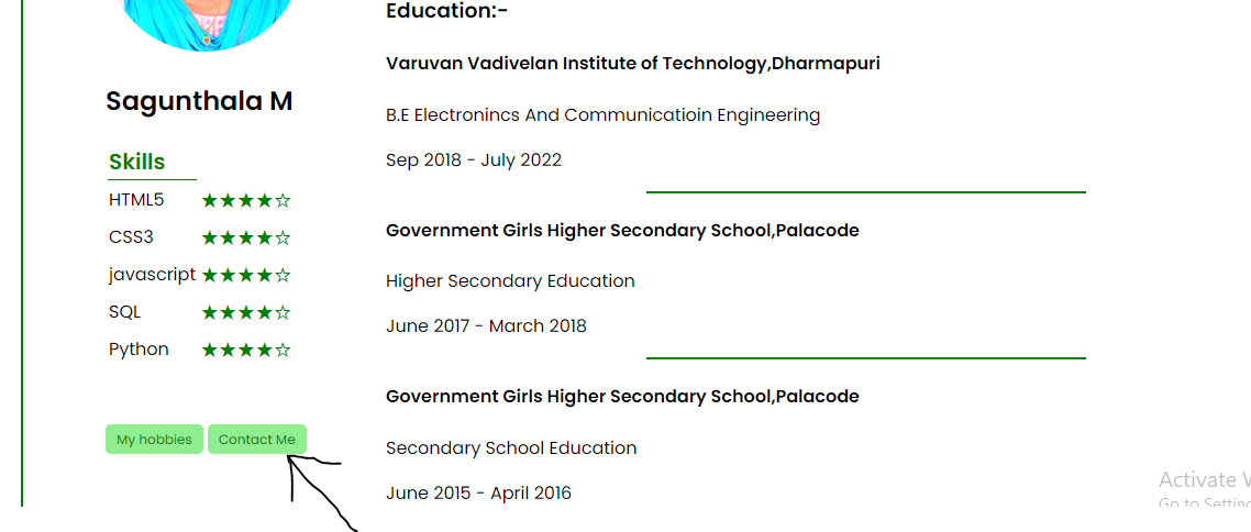 Github Sagunthalam My Profile