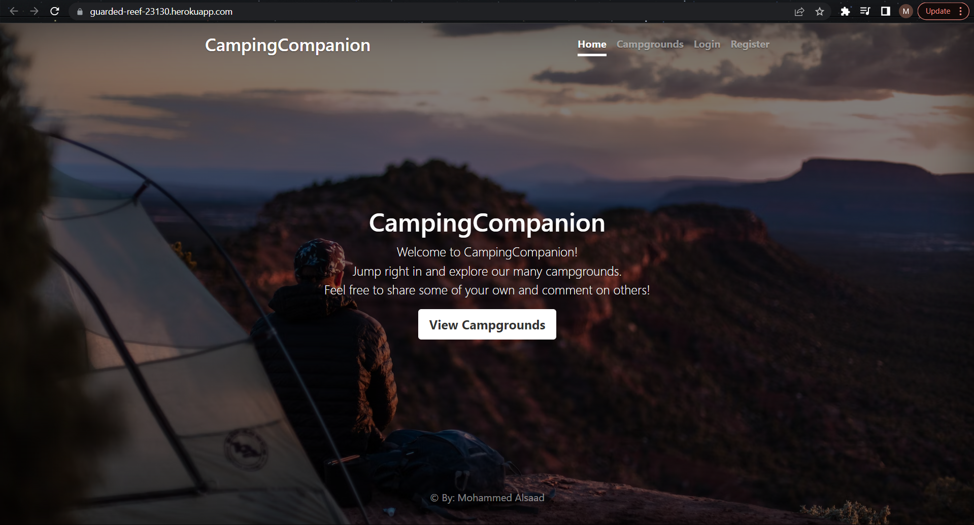 GitHub - Mohammed-Alsaad/Camping-Companion: A website to find ...
