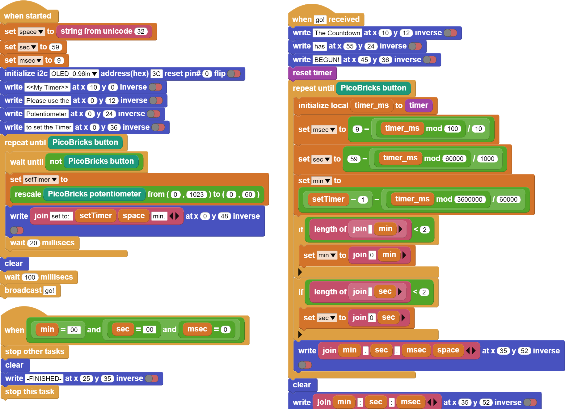 Ql Microblocks PicoBricks/Software/Activities/My Timer/my-timer-microblocks at main ...