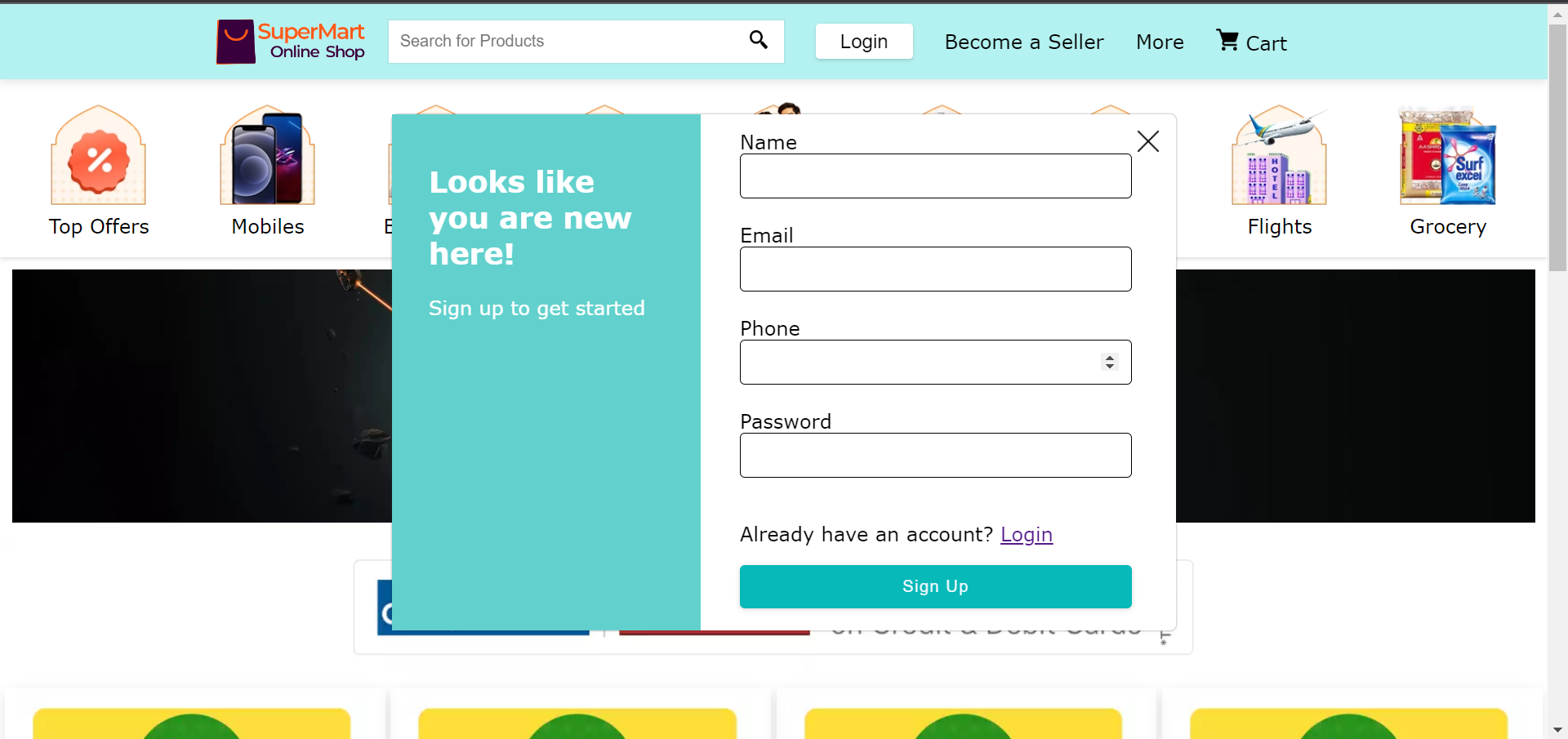 GitHub - mujaheed13/super-mart: An e-commerce website, clone of ...