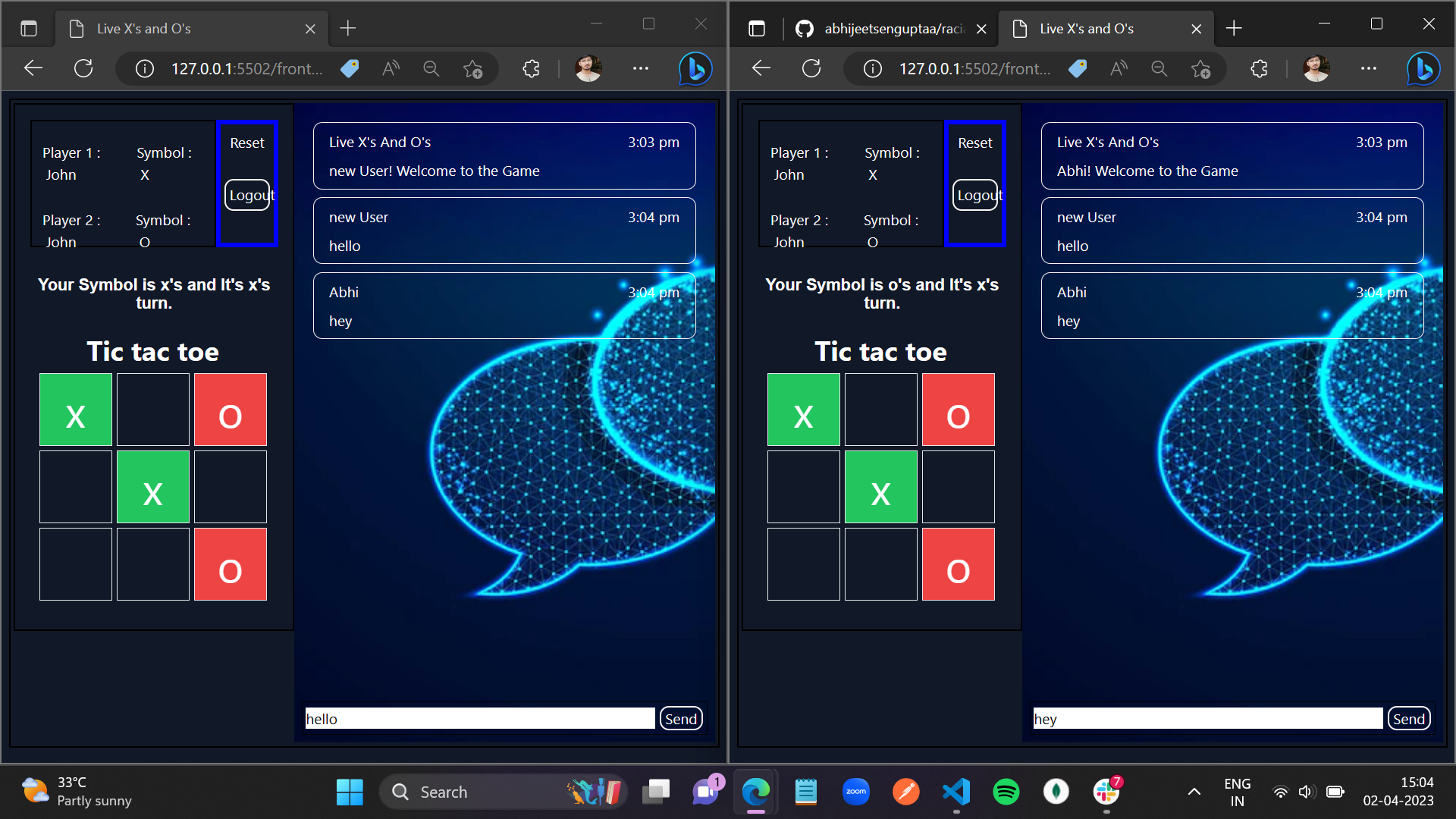 Github Shubhangisisodia Tic Tac Toe Game Tic Tac Toe Multiplayer Game