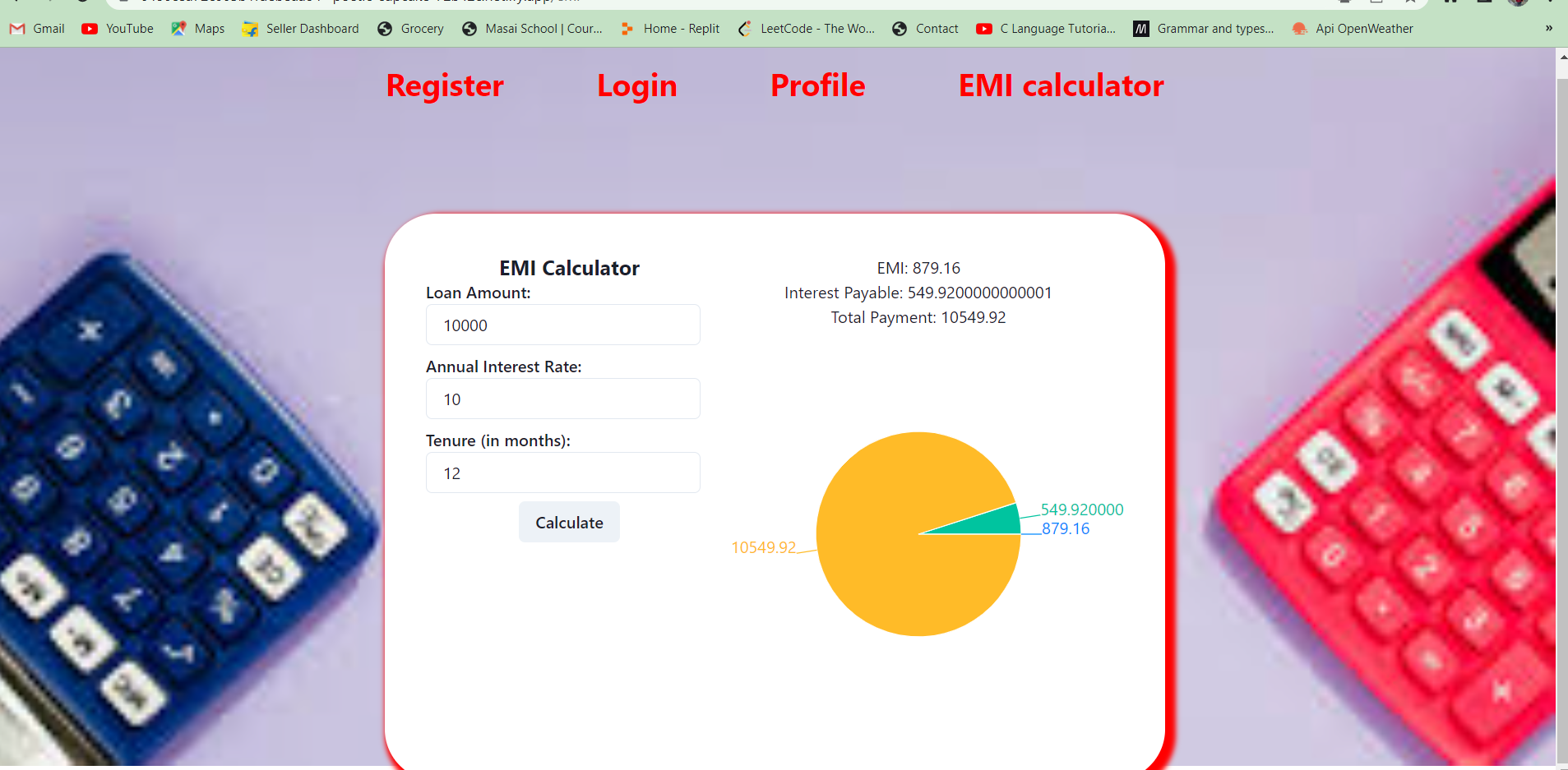 GitHub soniadiwedi/EMIcalculator The EMI Calculator is a webbased tool that helps users