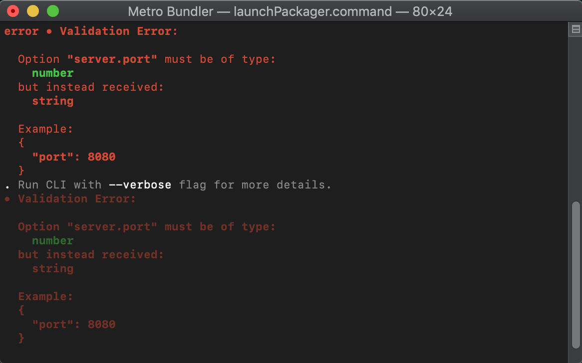 RCT_METRO_PORT definition causes packager to fail (RN 0.60.0-RC.1 ...
