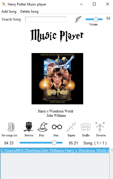 GitHub - yasamanvalizadeh/python_music_player: A music player with ...