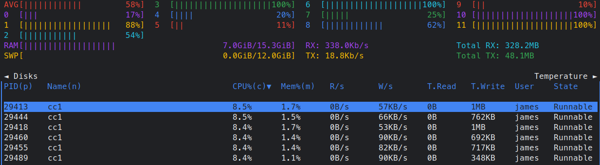 [Bug] Discrepancy Between Proc List and CPU · Issue #861 · ClementTsang ...