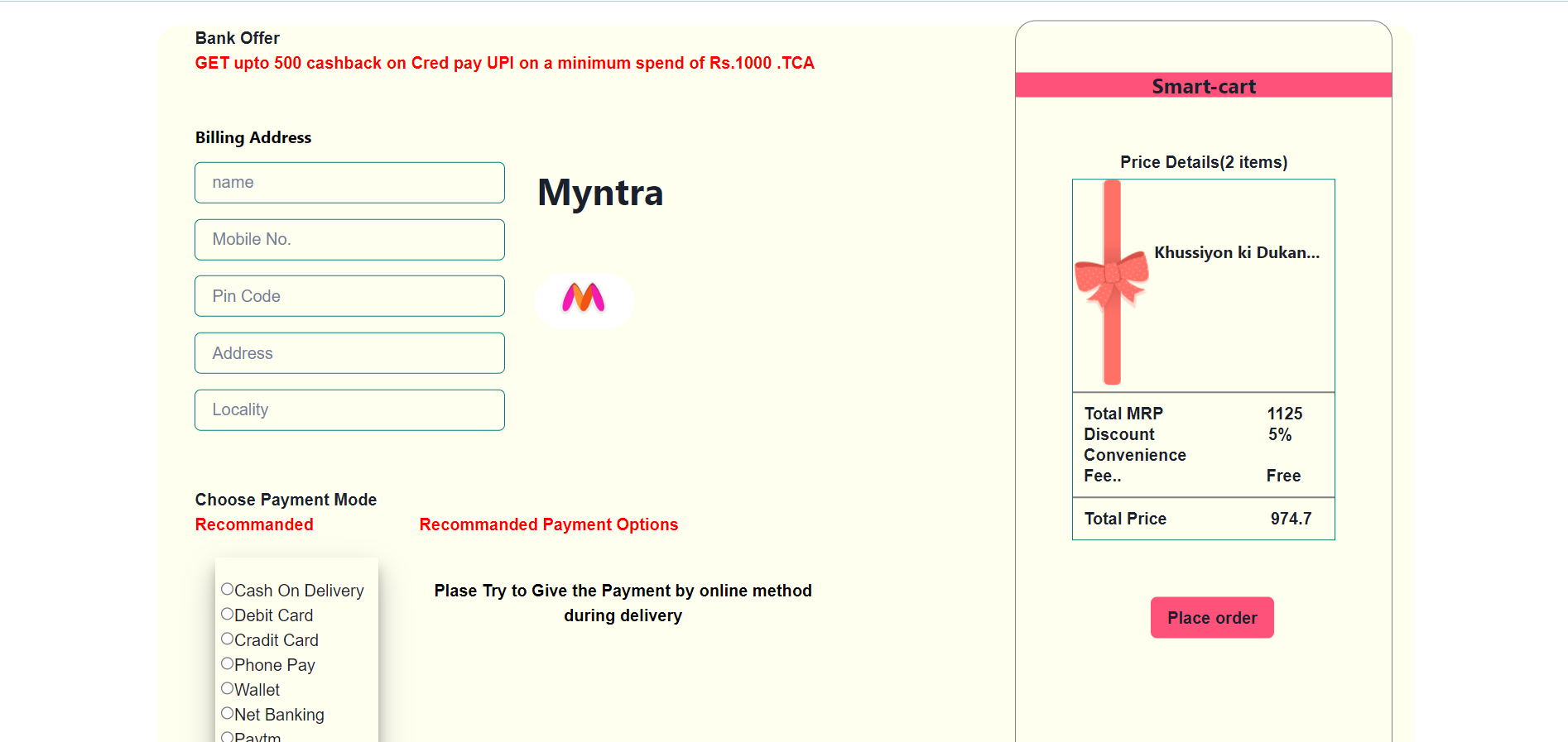 GitHub - MohdMaazAnsari/myntra_clone: It is a clone of Popular indian E ...