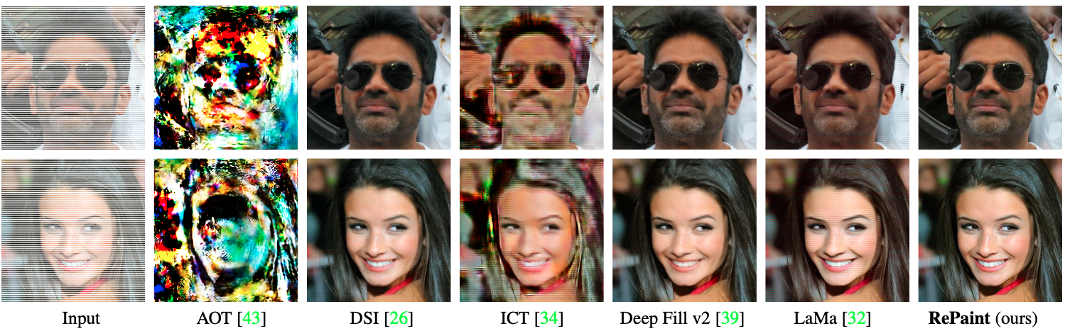 Denoising_Diffusion_Probabilistic_Models_Inpainting_Every_Second_Line