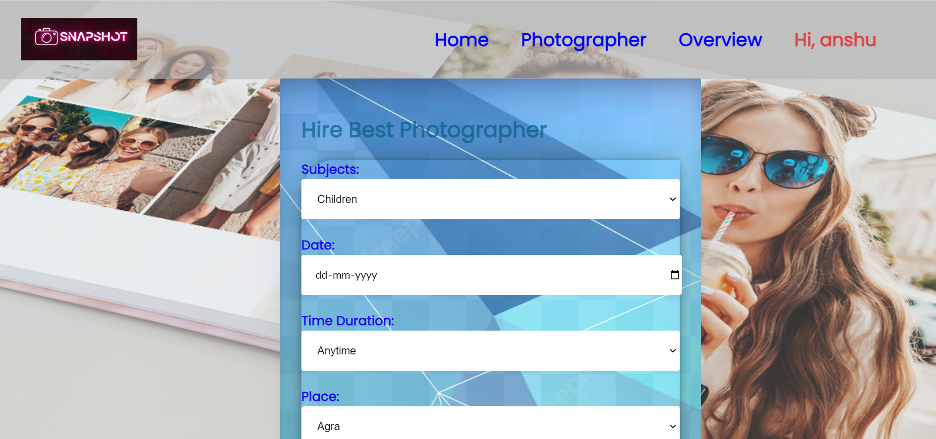 GitHub anshumapunia/PhotoShootApp Its a photoshoot application in