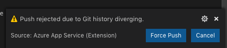 Error dialog when failed to deploy local git should be modal · Issue ...