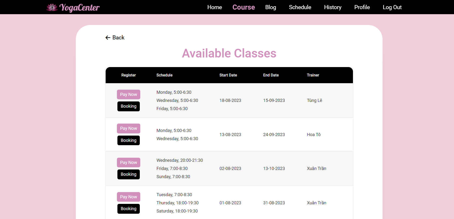 GitHub - Logbui/Yoga-Center: This is a website for Yoga Course. · GitHub