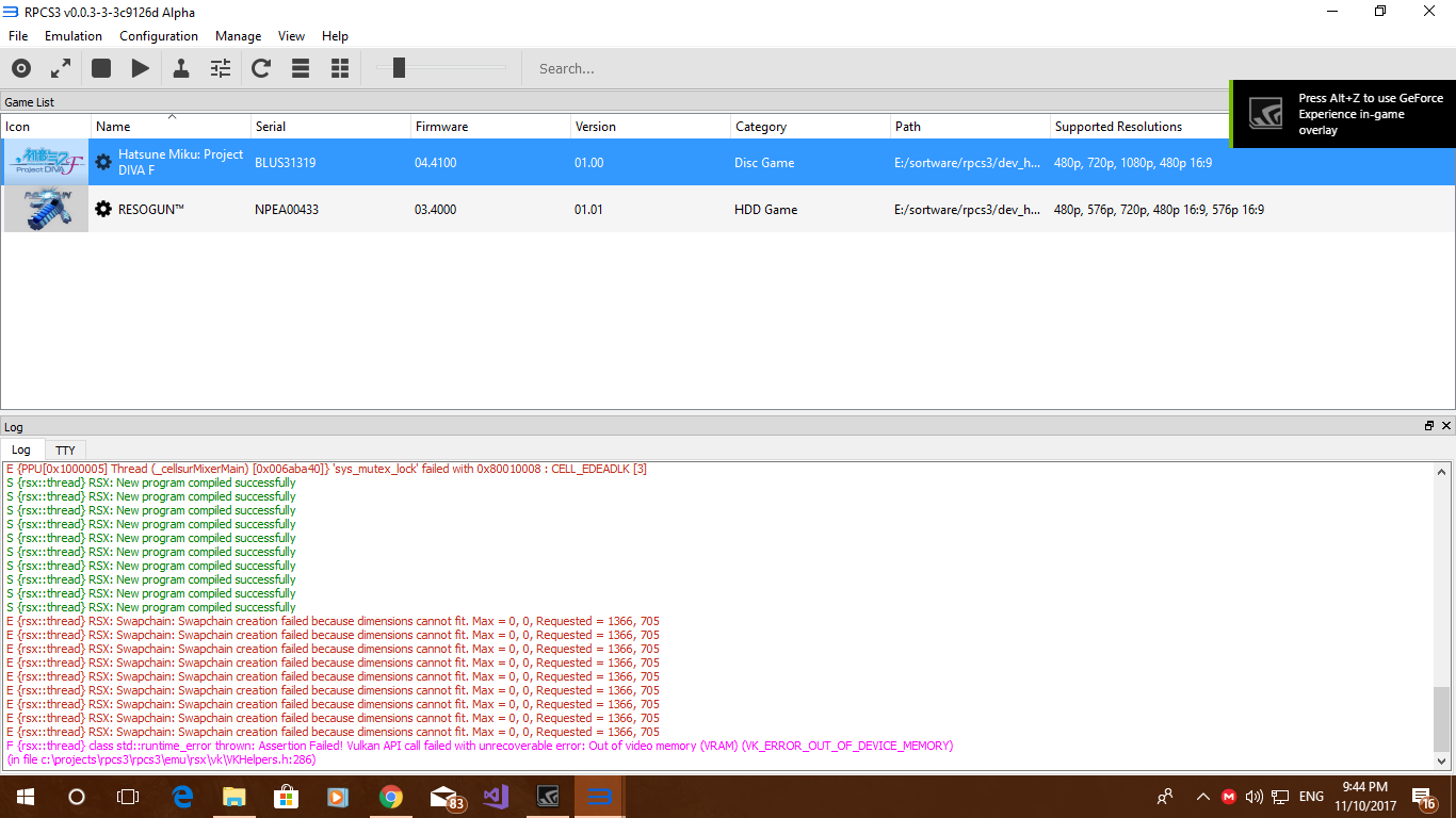 Bugs out of memory when i'm minimize windows GSFrame on Vulkan · Issue ...
