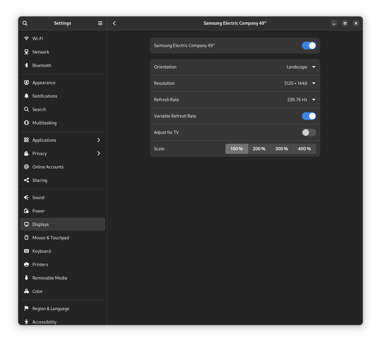 Dash to Panel does not follow scaling rules when changing which monitor