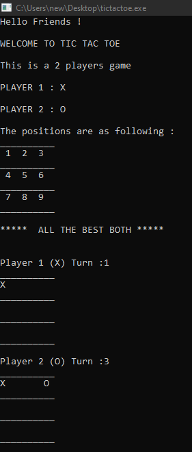 GitHub - BodduAnanthaSaiTeja/TIC-TAC-TOE: TIC-TAC-TOE is the two ...
