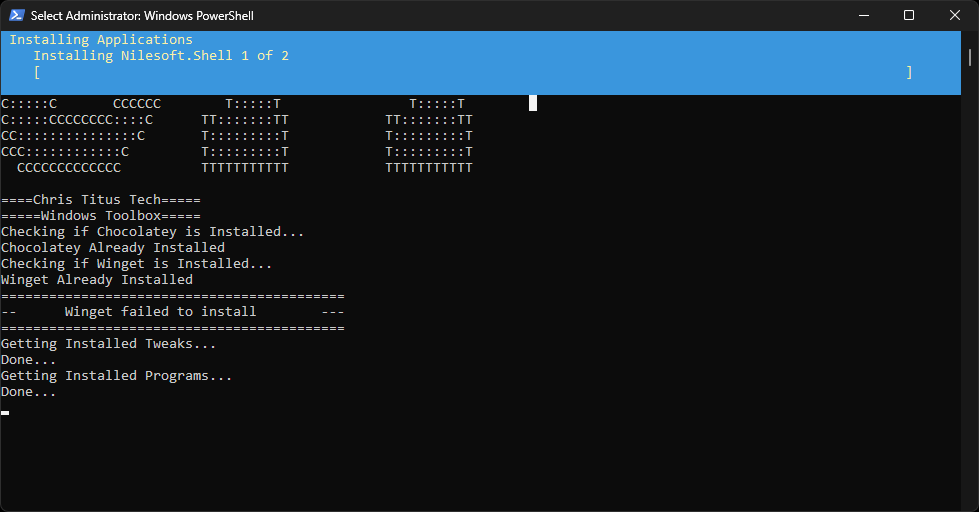 Install Hangs For Open Shell (Start Menu) and Shell (Expanded Context Menu) (multiinstall