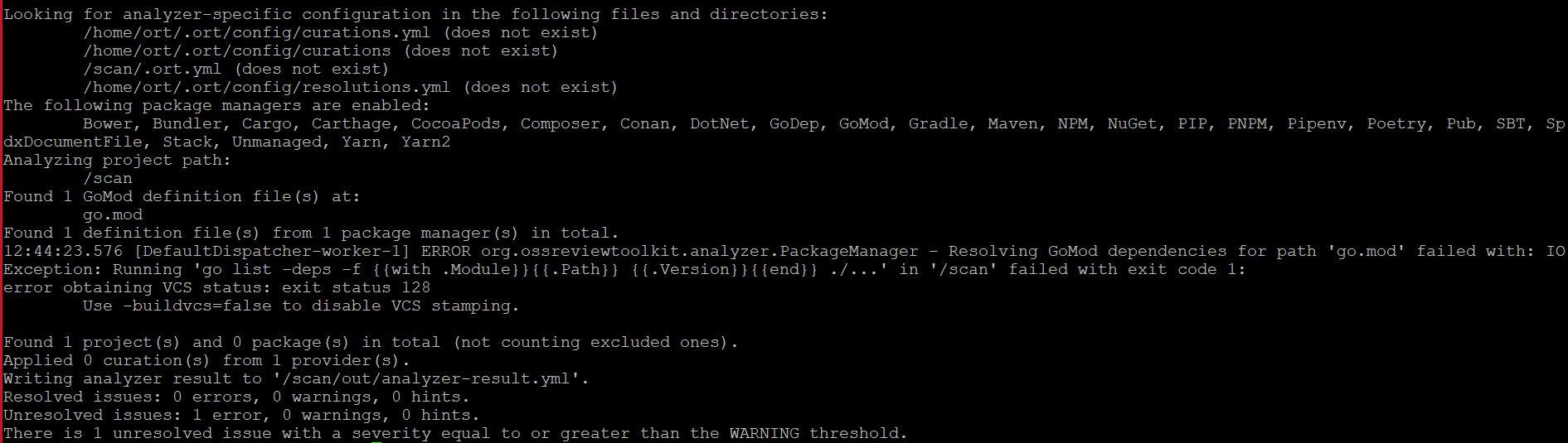 Unable to scan go mod project with docker image · Issue #5982 · oss ...
