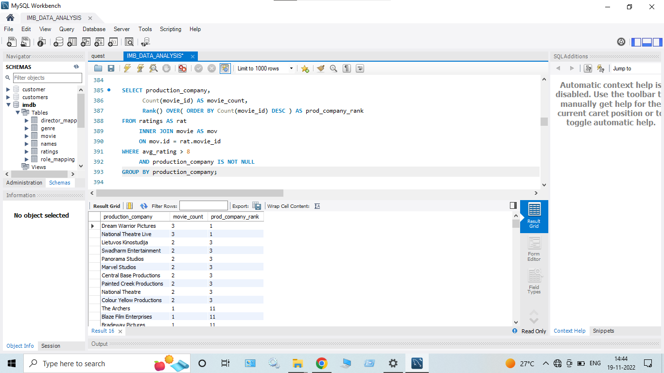 GitHub - Rohan9971/SQL_IMDB_Movies_Dataset_Analysis: SQL queries have ...