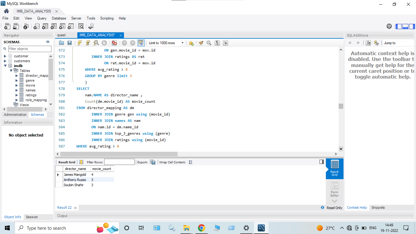 GitHub - Rohan9971/SQL_IMDB_Movies_Dataset_Analysis: SQL queries have ...