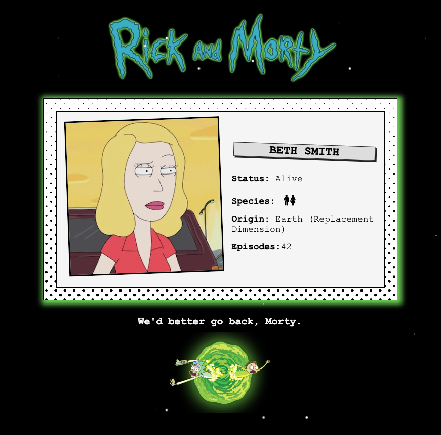 Rick Browser GitHub - CeciPeriquet/Rick-and-Morty-character-browser: Rick and Morty ...