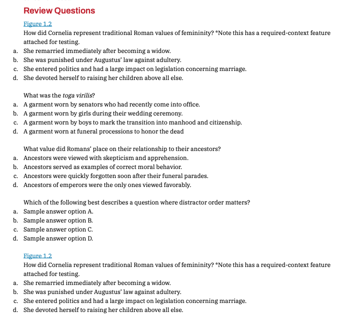 world history eoc assessment formatting for required context · Issue