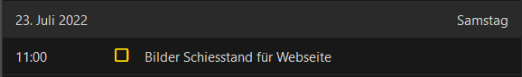 Screenshot hidden task displayed