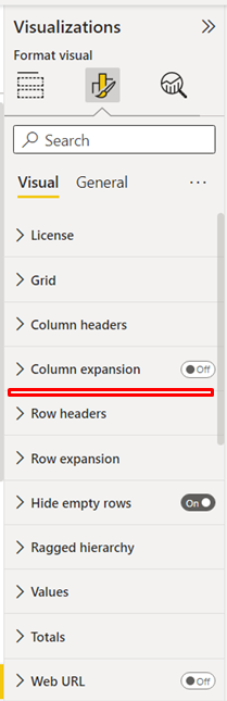 "Column Styles" option missing in Format Visual Tab · Issue #395 ...