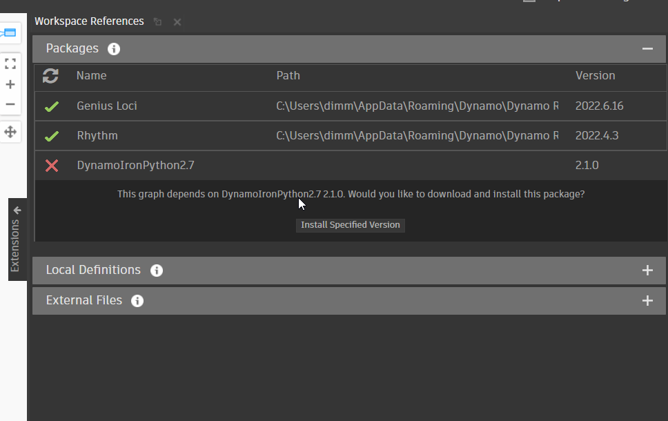 DynamoIronPython2.7 won't load the libraries I need. · Issue #13303 ...