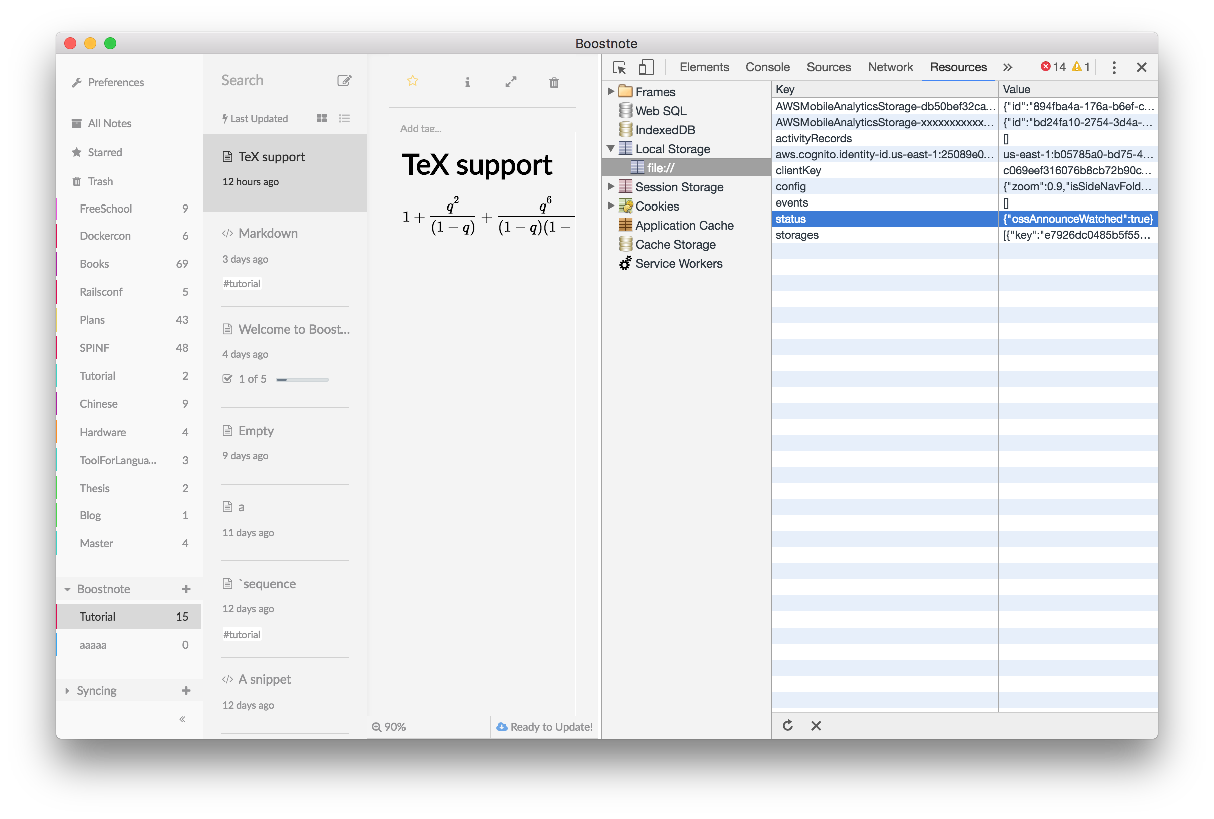 Local Storage Docs Boostnote