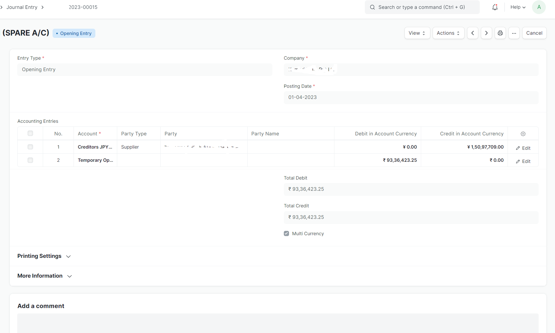 exchange gain/loss amount wrong when payment is made to creditor ...