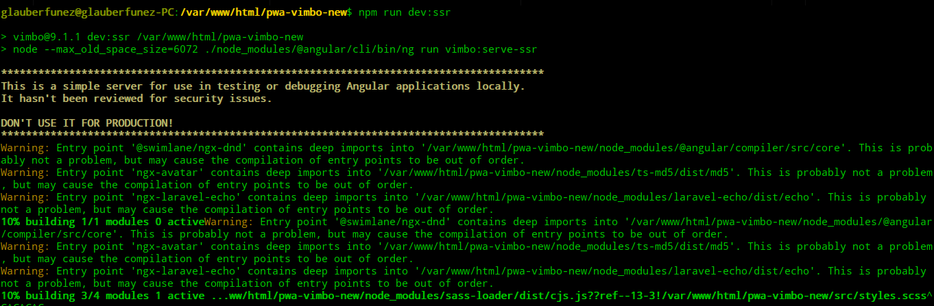 Error after updating to angular 9 | keeps crashing | memory consumption ...