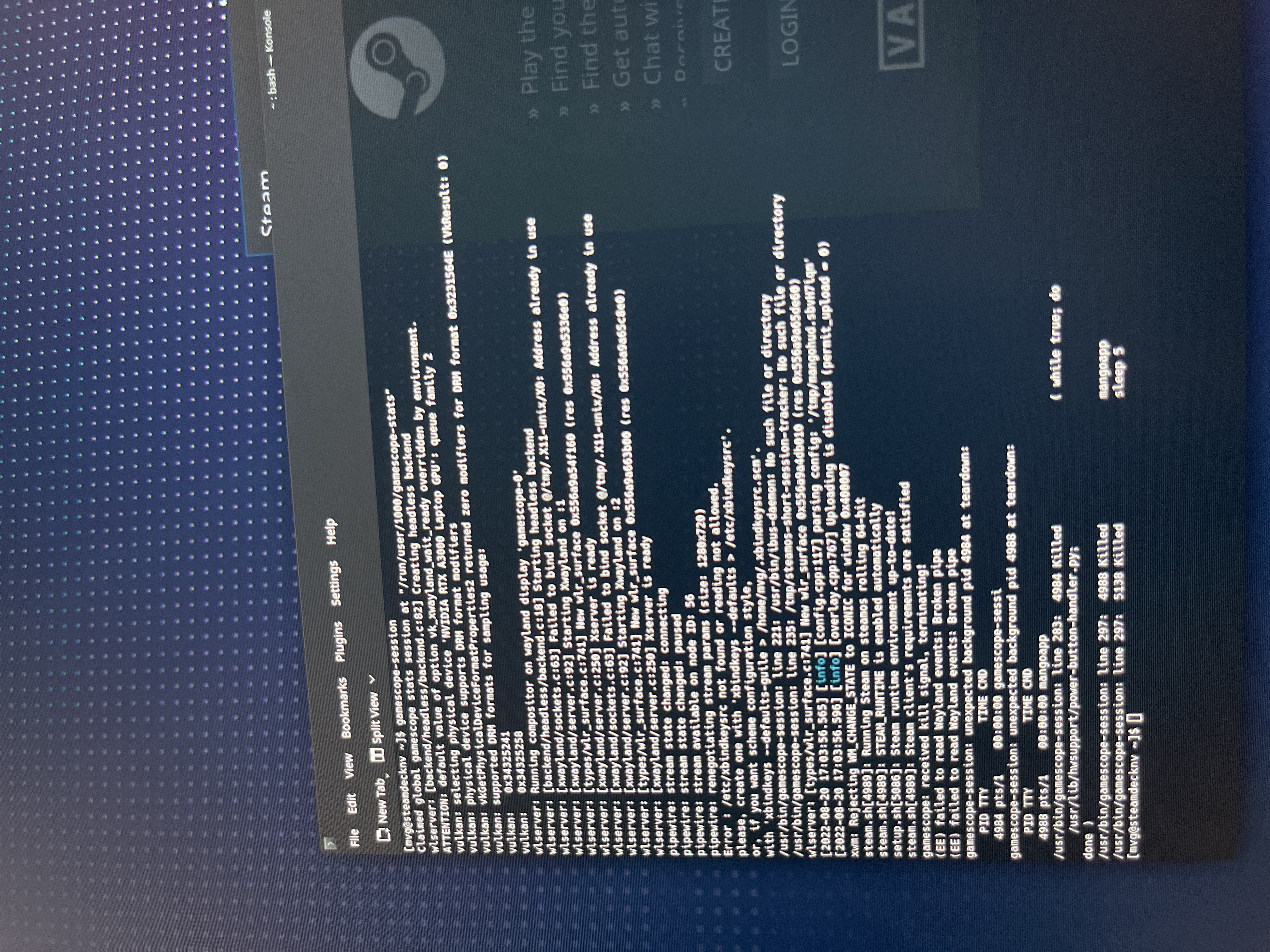 [Report] Unable to start Gamescope mode with NVIDIA GPU · Issue #467 ...