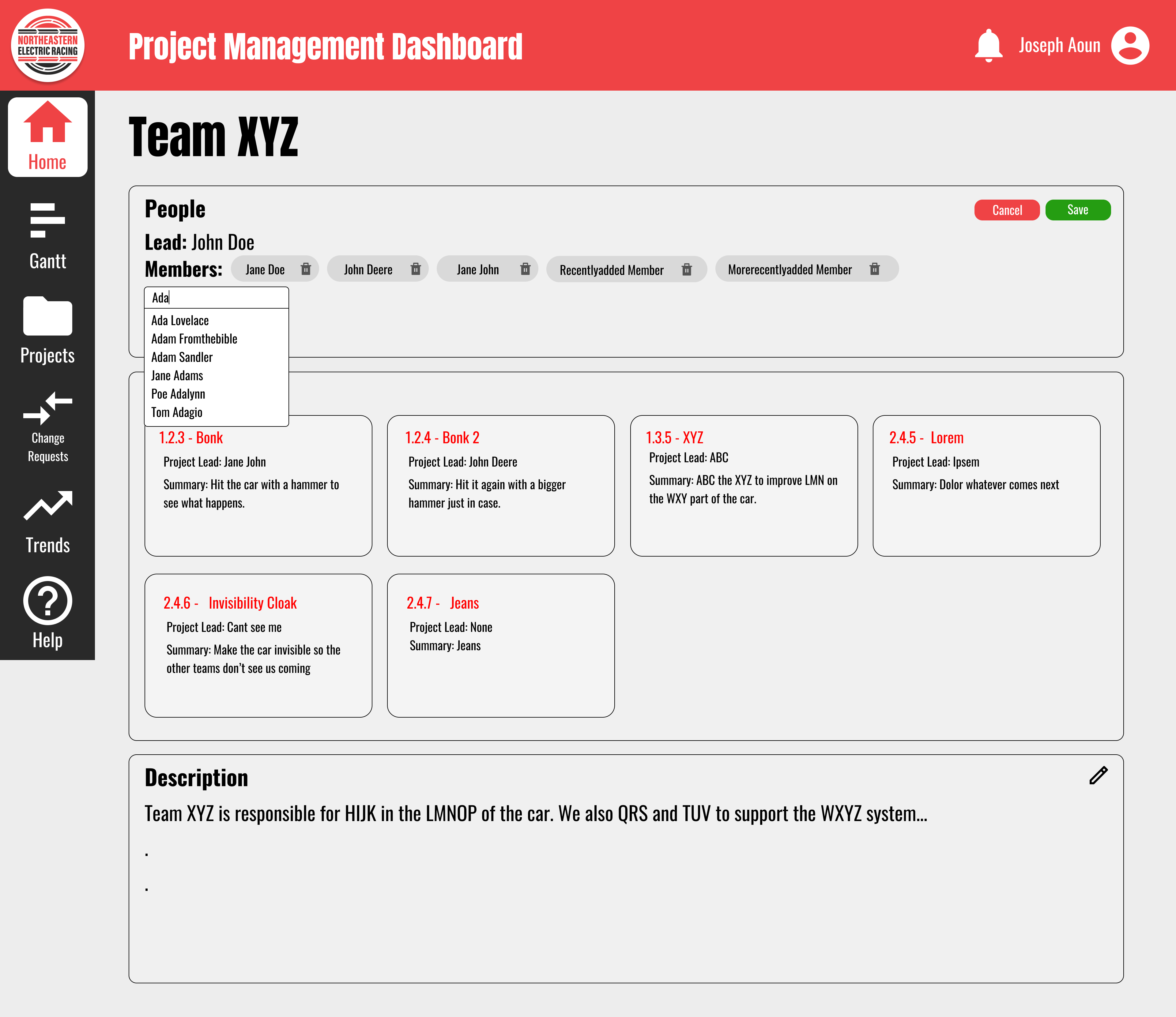 Teams Make Teams Page · Issue 260 · NortheasternElectricRacing