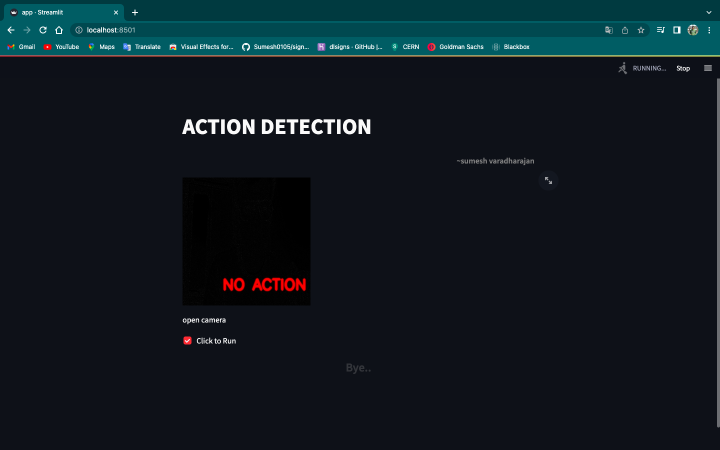 GitHub - Sumesh0105/Action-Detection