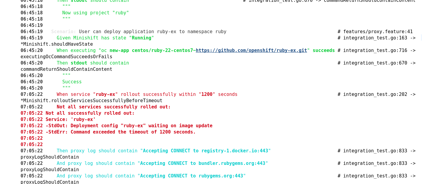Show app builds logs during integration tests on failure · Issue #1994 ...