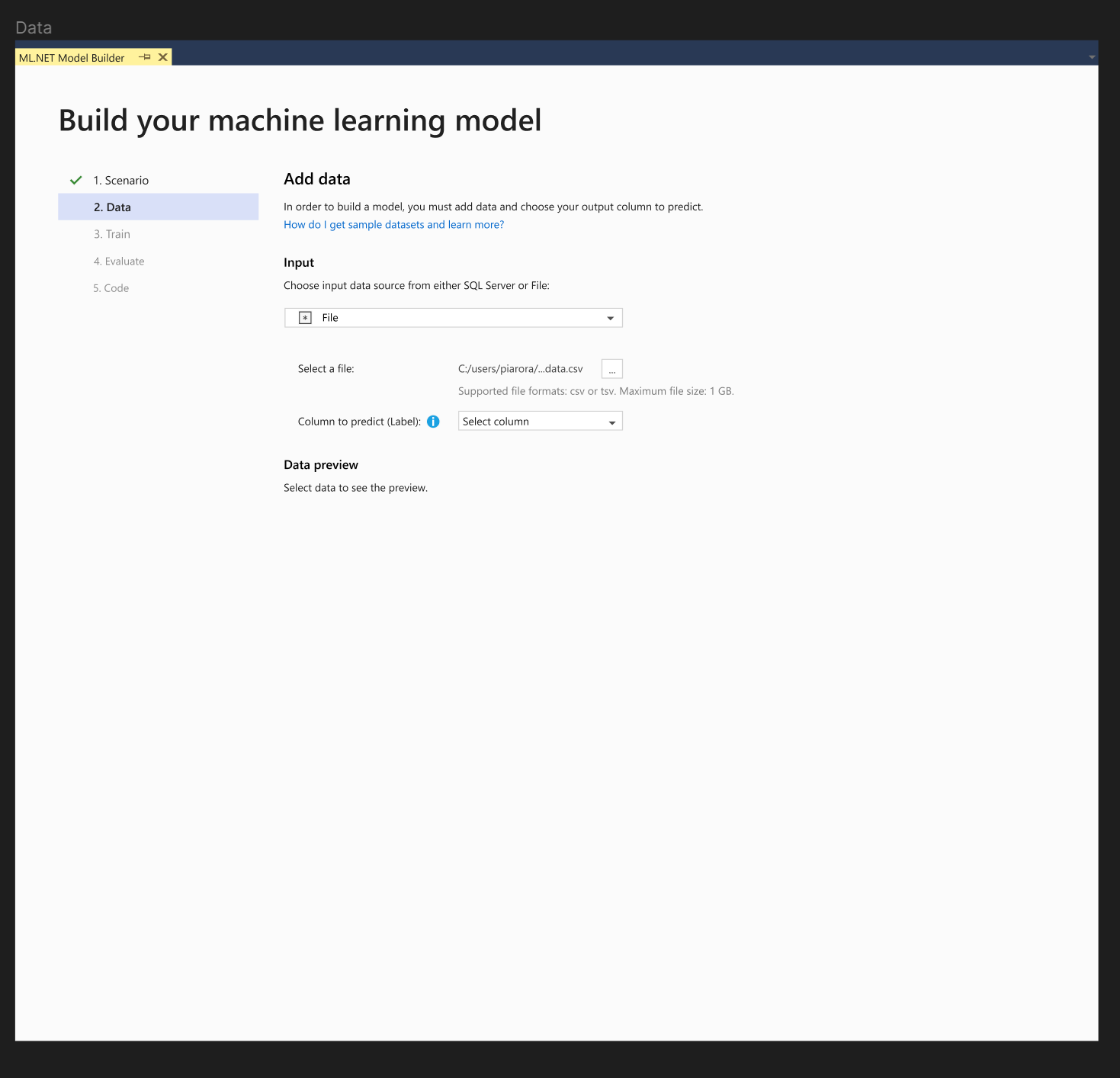 Data preview updates based on friday's demo · Issue #142 · dotnet ...