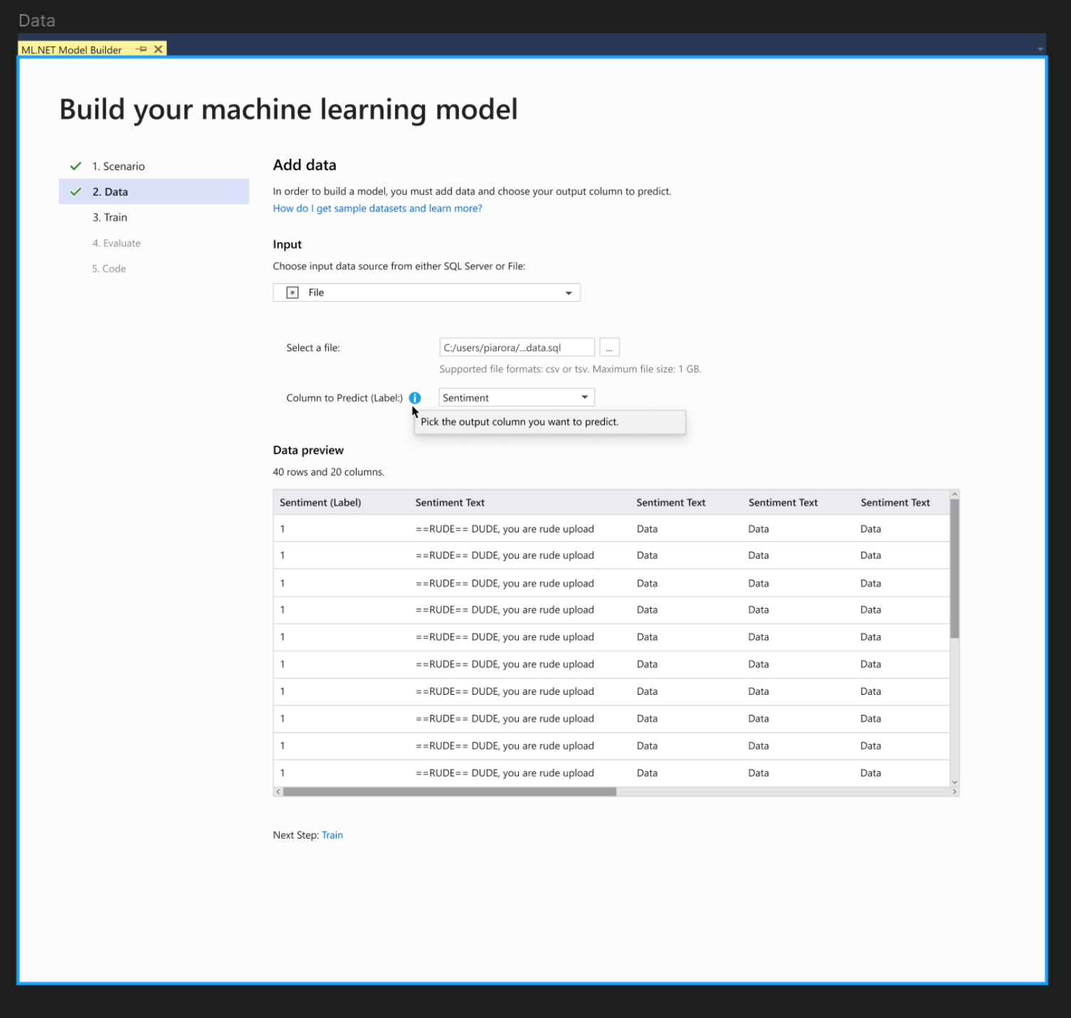 Data preview updates based on friday's demo · Issue #142 · dotnet ...