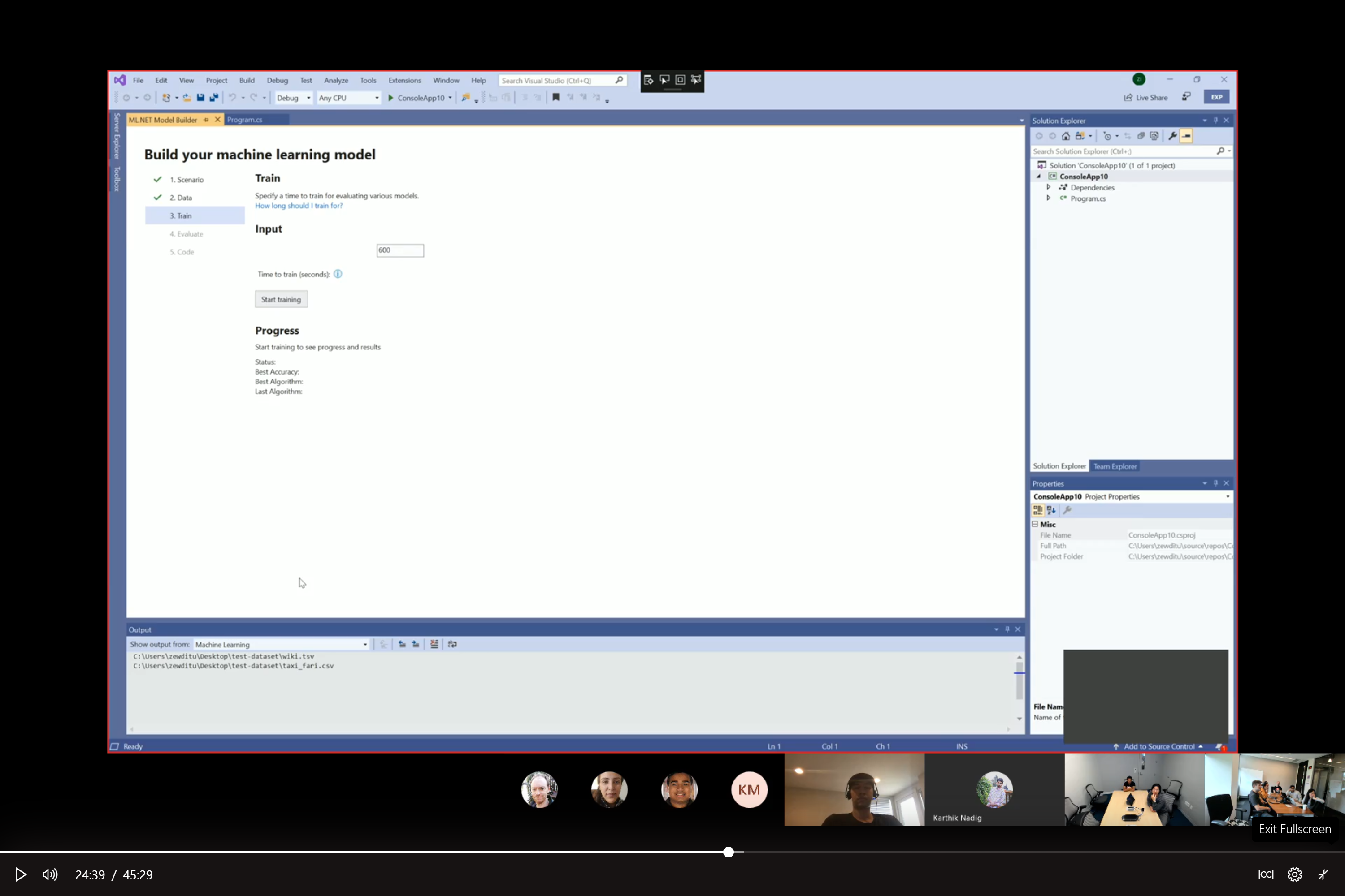 Train step updates based on friday's demo · Issue #143 · dotnet ...